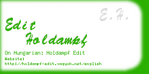 edit holdampf business card